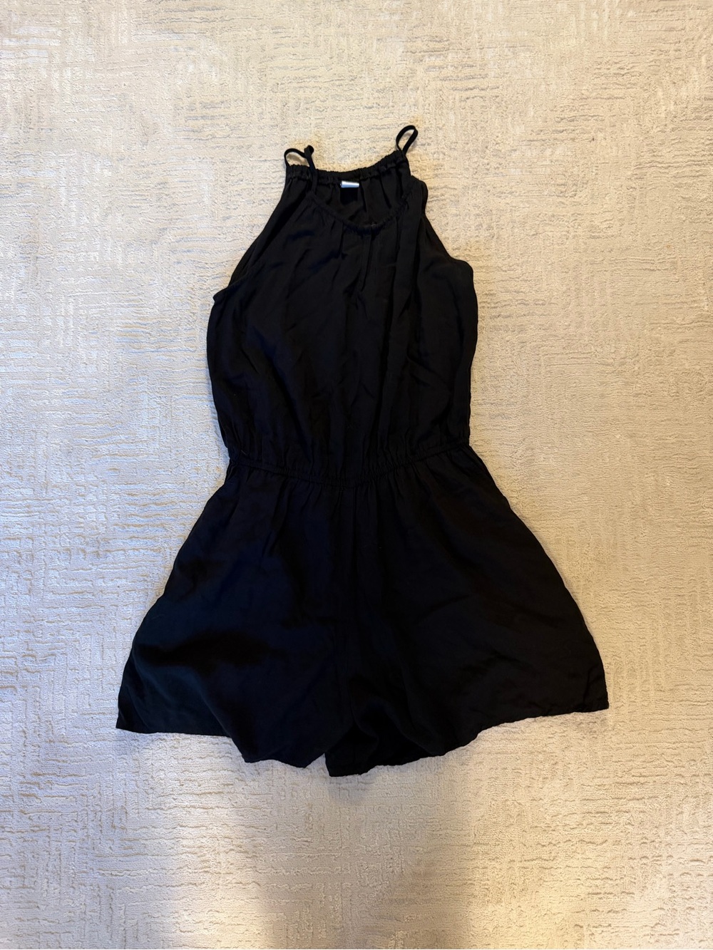 Old Navy Black Sleeveless One-Piece Romper